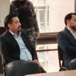 Los exintegrantes de la junta directiva de los 48 Cantones de Totonicapán, Luis Pacheco y Héctor Chaclán, en audiencia el martes 4 de agosto de 2026. ,Omar Solís/Emisoras Unidas