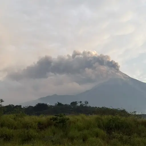 Volcán de Fuego: actividad 3 de agosto de 2026 ,Conred