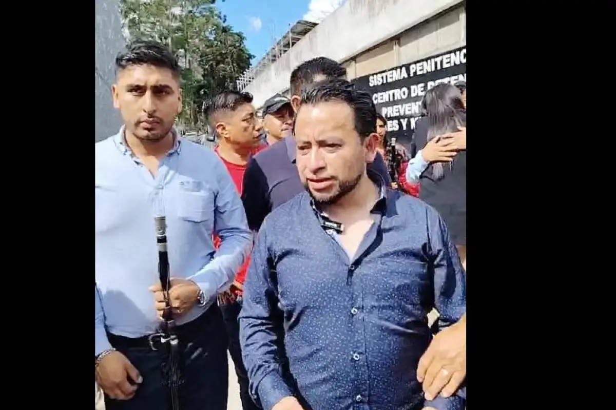 Luis Pacheco, exintegrante de la junta directiva de los 48 Cantones de Totonicapán, recupera su libertad el 5 de agosto de 2026 tras permanecer 15 meses detenido., Omar Solís/Emisoras Unidas