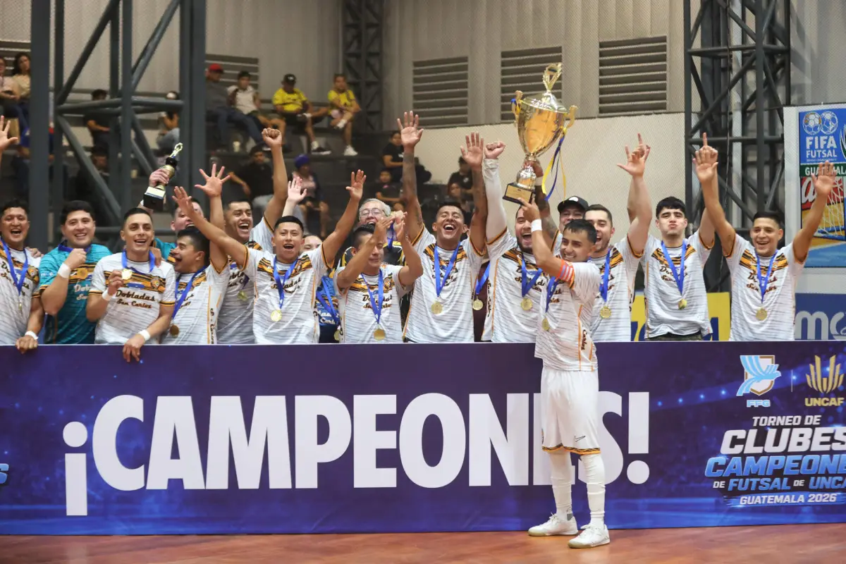 Dobladas San Carlos conquista el Torneo de Clubes Campeones de Futsal Uncaf 2026 - EFE/Fernando Ruiz
