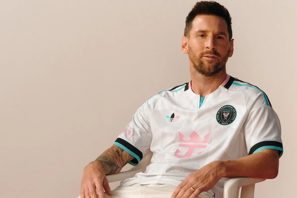 Lionel Messi en la presentación de la nueva camiseta del Inter Miami - EFE