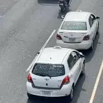 Caravana de taxistas exige medidas ante el aumento del combustiblet