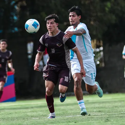 Selección de Guatemala en duelo ante Venezuela 