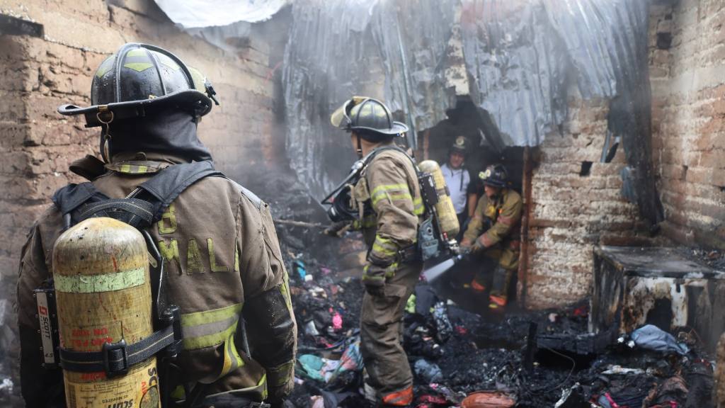 Rescatan varios perritos en incendio de Canalitos, zona 24 | Bomberos Voluntarios