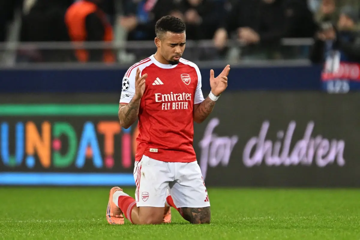 Gabriel Jesus en un partido de Champions League con el Arsenal - Arsenal
