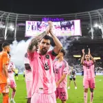 Lionel Messi celebra el triunfo del Inter Miami - Inter Miami