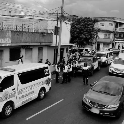 Según el reporte de los cuerpos de rescate, el hecho armado dejó dos fallecidos. ,Bomberos Voluntarios.
