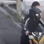 Cámara capta a motosicarios durante ataque armado en Santa Catarina Pinula. ,Captura de pantalla video de X.
