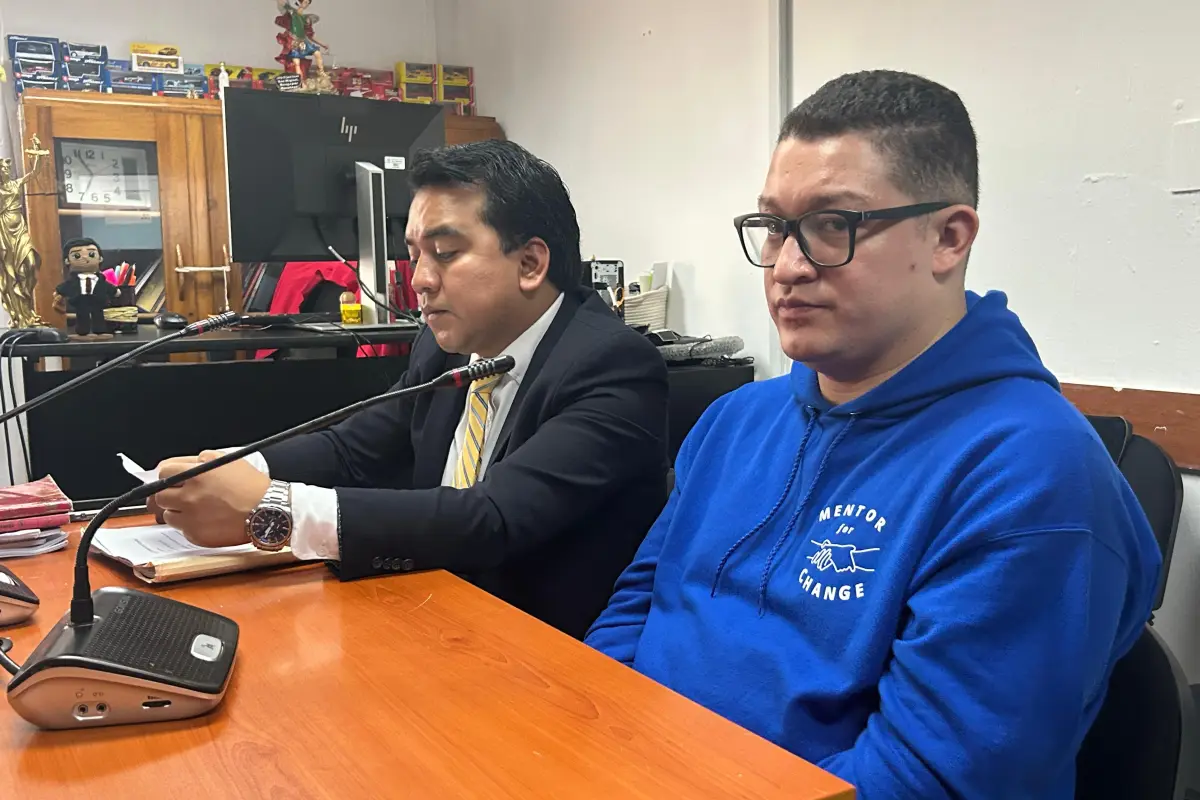 Jorge David Rodas Linares, señalado de atropellar a motoristas en zona 18, en audiencia el 26 de agosto de 2026., Omar Solís/Emisoras Unidas