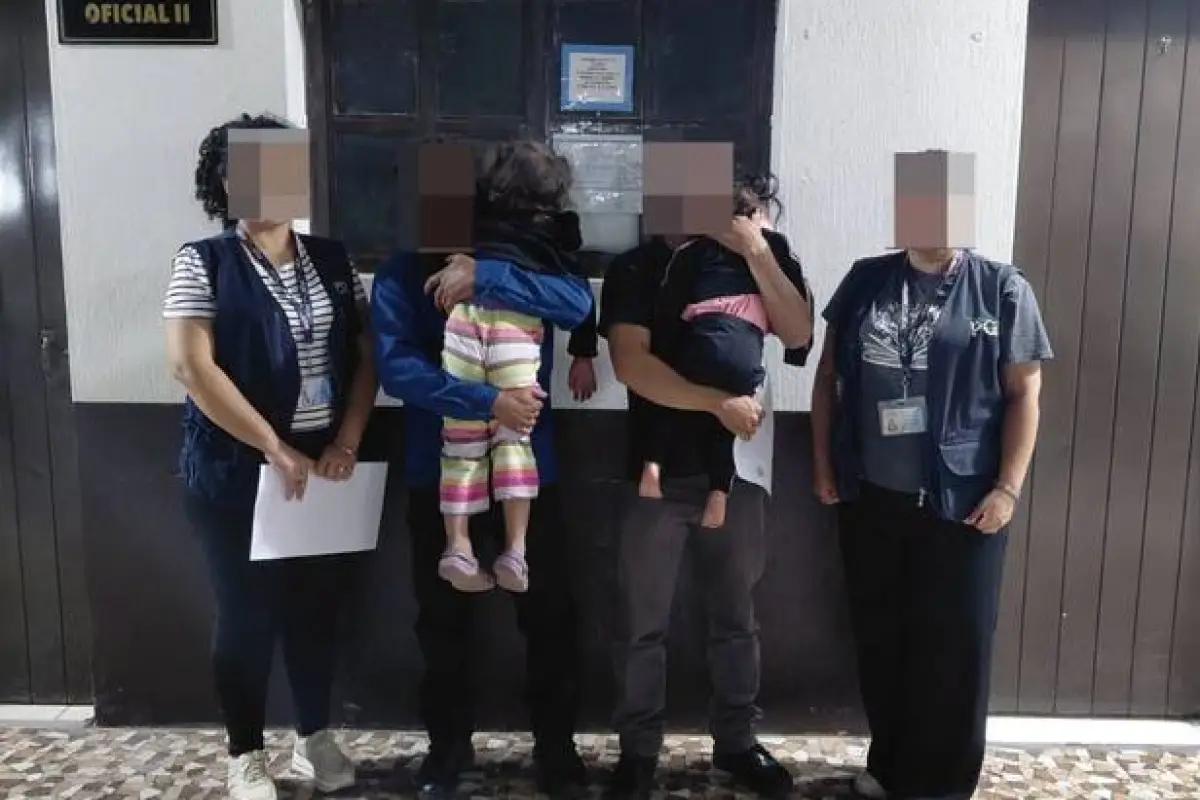Dos hermanas, de 1 y 6 años, fueron rescatadas por la PGN en Jutiapa por estar en condiciones de vulnerabilidad., PGN