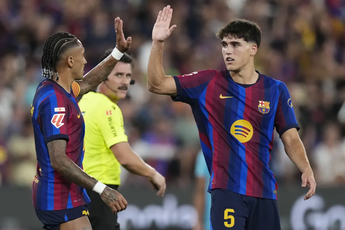 Raphinha celebrando gol ante Athletic Club