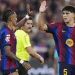 Raphinha celebrando gol ante Athletic Club