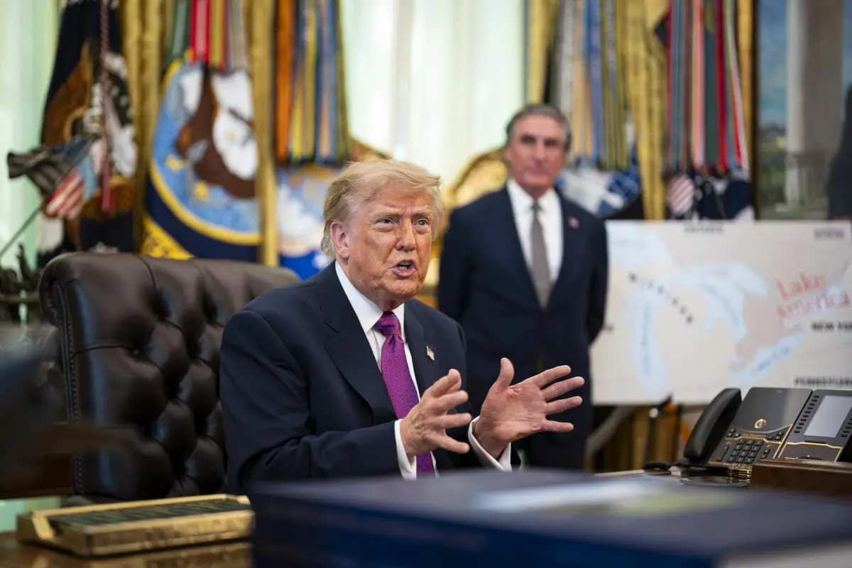 Trump renombra el lago Ontario como "lago América", EFE