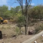 Trabajos para restablecer el paso en el puente Güijo, en Km. 110 de la ruta al Atlántico. ,CIV