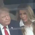 Una discusión entre Melania y Trump genera reacciones en redes sociales. ,Captura de pantalla video de X.