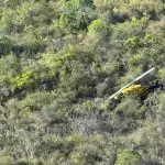 Helicóptero realiza aterrizaje de emergencia y piloto es rescatado en El Progresot