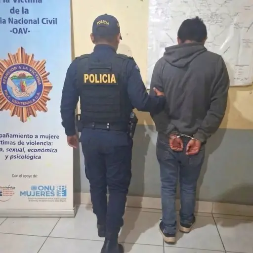 Uno de los capturados por el supuesto intento de rapto de una mujer en Chimaltenango. ,PNC