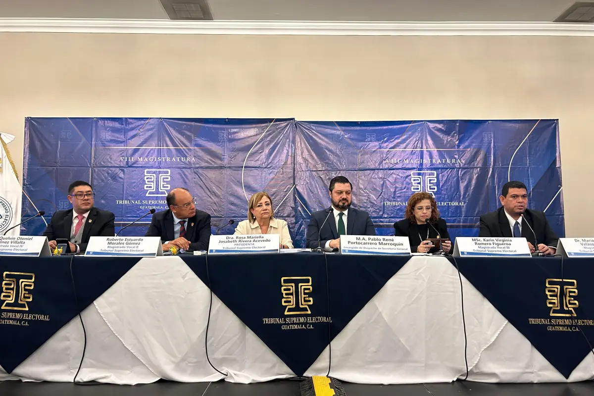 Magistrados del Tribunal Supremo Electoral (TSE) brindan conferencia de prensa el martes, 25 de agosto, para abordar temas relacionados con las Elecciones 2027., Omar Solís/Emisoras Unidas
