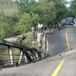 El paso sobre el Puente Güijo quedó interrumpido el sábado pasado. ,Conred.