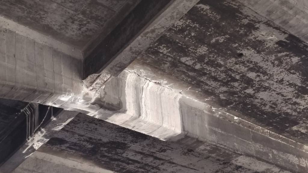 Tránsito en el puente del Periférico, sobre la calzada Aguilar Batres. | Omar Solís, Emisoras Unidas
