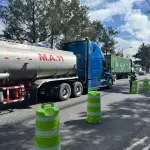 Restringen paso de transporte pesado por puente del Periféricot