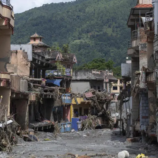 Inundación repentina en Nepal ,EFE