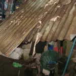 Daños en viviendas por fuertes vientos en Colomba Costa Cuca, Quetzaltenango. ,Conred
