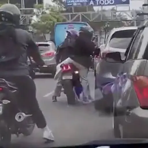 PNC intensifica operativos tras asalto de motoladrones en el Anillo Periférico. ,Captura de pantalla video de X.