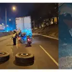 Tráiler con fallas en el Periférico, zona 7. ,