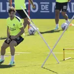 Julián Álvarez en un entreno con el Atlético de Madrid - EFE