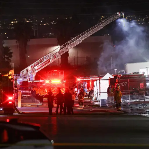 Accidente de helicóptero en Los Ángeles ,EFE