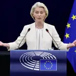 La presidenta de la Comisión Europea, Ursula von der Leyen ,Foto EFE