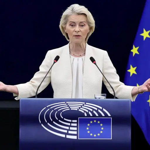 La presidenta de la Comisión Europea, Ursula von der Leyen ,Foto EFE
