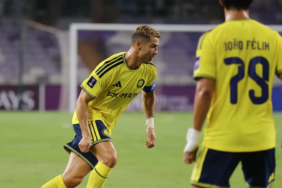 Cristiano Ronaldo en un partido de la Champions Asiática - Al Nassr