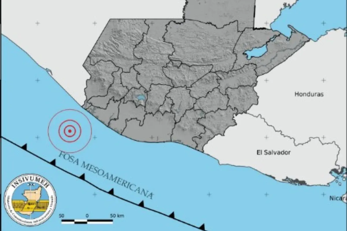 El sismo ocurrió frente a las costas de Retalhuleu., Insivumeh