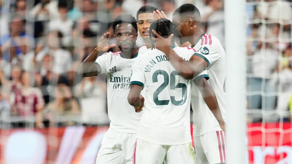 Celebración del Real Madrid ante el Rayo Vallecano | EFE