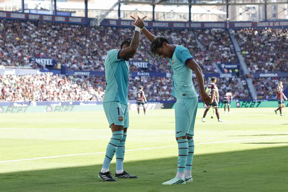 Celebración del Barcelona ante el Levante - EFE