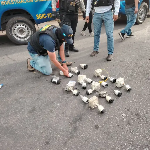 Los aparatos eran usados por grupos criminales, según las investigaciones. ,PNC de Guatemala.