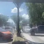 Bloqueo en el bulevar Cenma. ,PMT de Villa Nueva