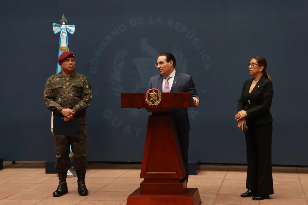 El ministro de Gobernación, Marco Antonio Villeda, en conferencia de prensa el viernes 11 de septiembre de 2026., Omar Solís/Emisoras Unidas