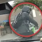 La persecución quedó grabada desde el interior de una patrulla. ,Redes sociales. 