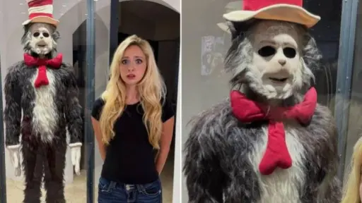 Natalie Reynolds disfraz El Gato  ,Captura de pantalla