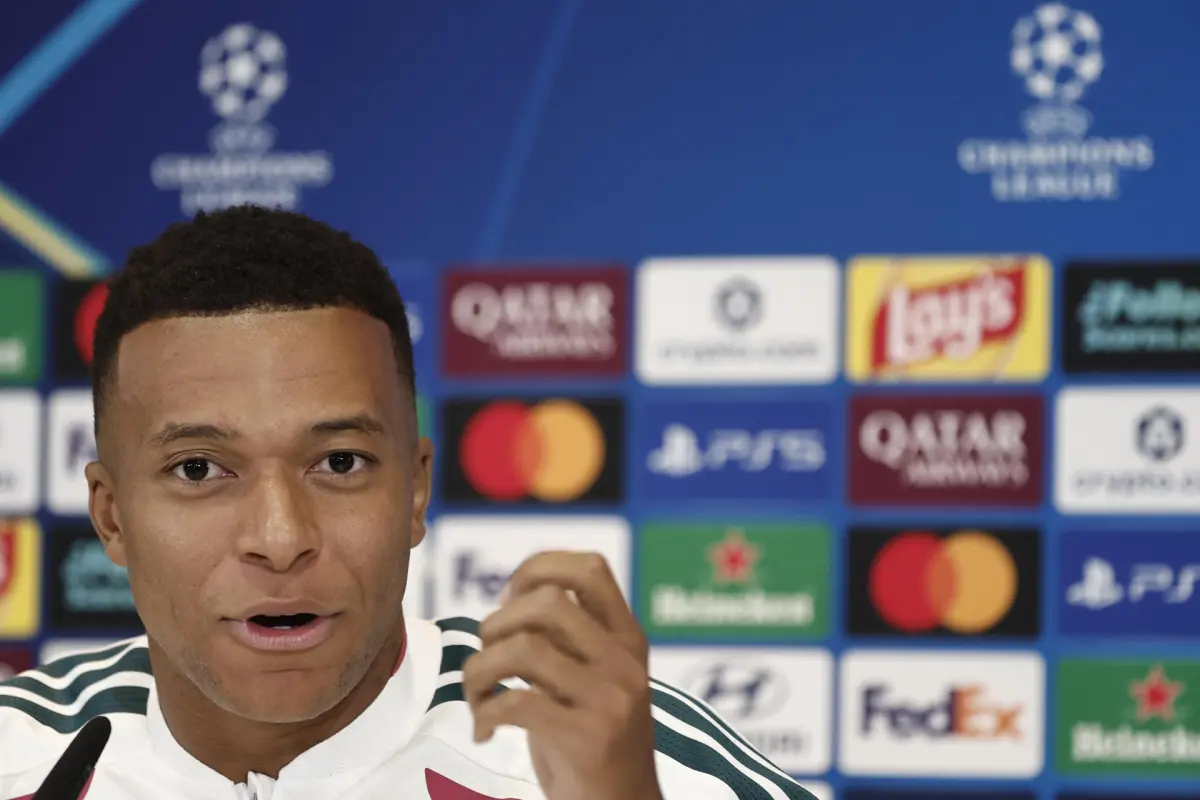 Kylian Mbappé en conferencia de prensa previo al Real Madrid vs. Inter - EFE