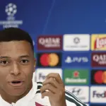 Kylian Mbappé en conferencia de prensa previo al Real Madrid vs. Inter - EFE