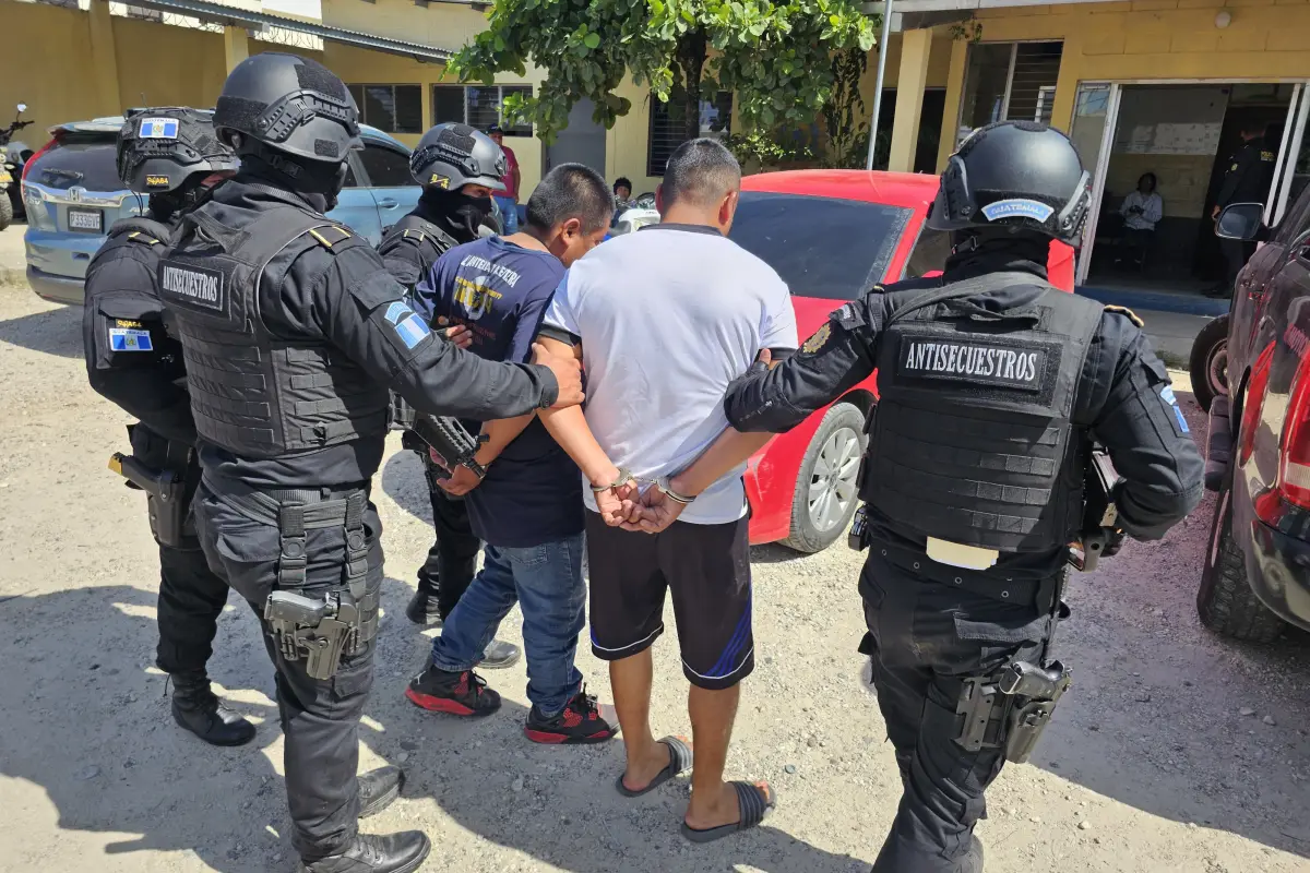 Los integrantes de la banda "Los Cazadores" fueron detenidos gracias a un trabajo de investigación., PNC de Guatemala.