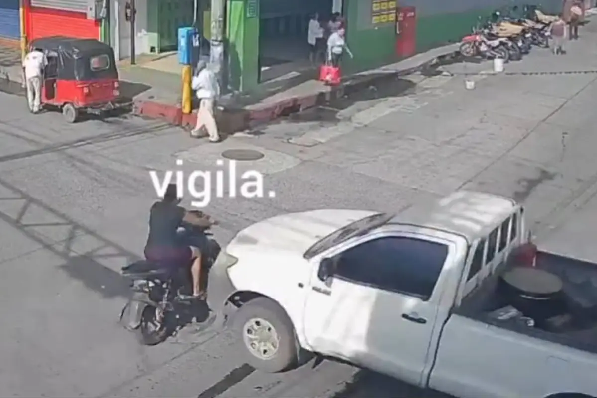 Accidente vial en La Gomera, Escuintla , Captura de video