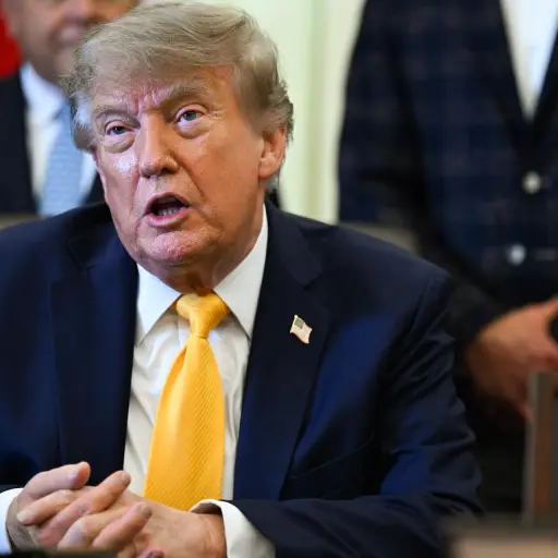 Trump responde preguntas de periodistas en la Oficina Oval ,EFE