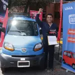 Cristian Cifuentes obtuvo el primer lugar del primer certamen Emprende QUTE. ,Alex Meoño 