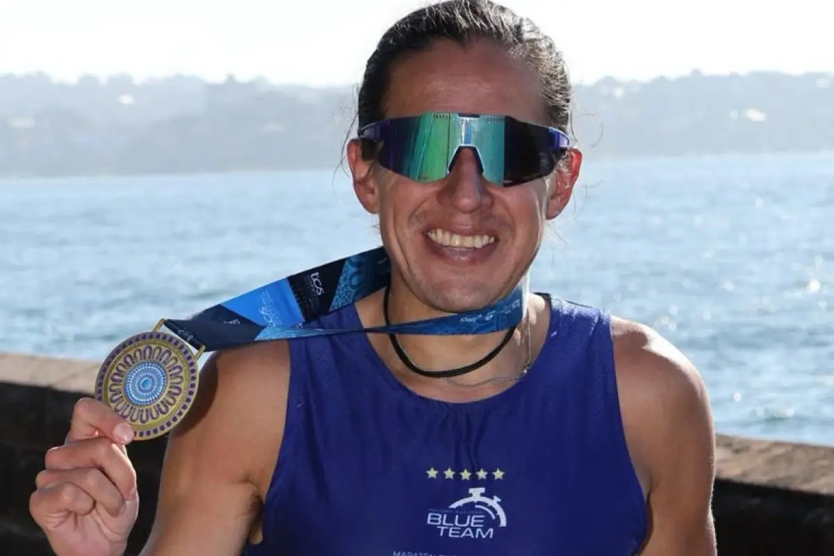 Luis Carlos Rivero completó la Maratón Sídney 2026