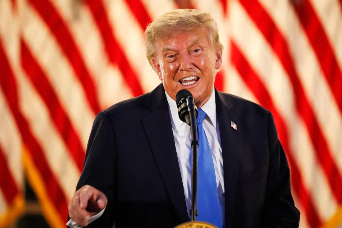 Donald Trump hablando, EFE
